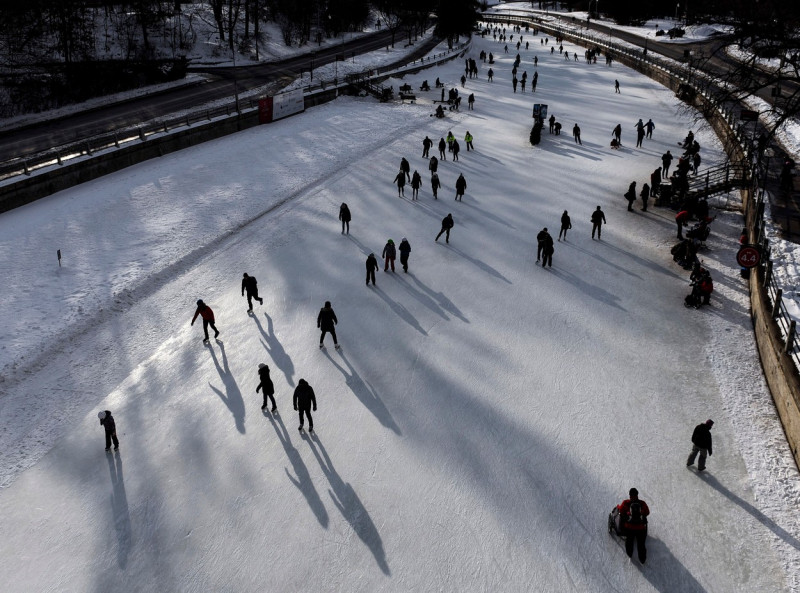 Rideau Canal Skateway, Ottawa, Canada - 06 Feb 2021