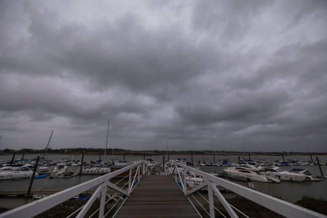 Storm Isha, Wallasea Island, Essex, UK - 21 Jan 2024