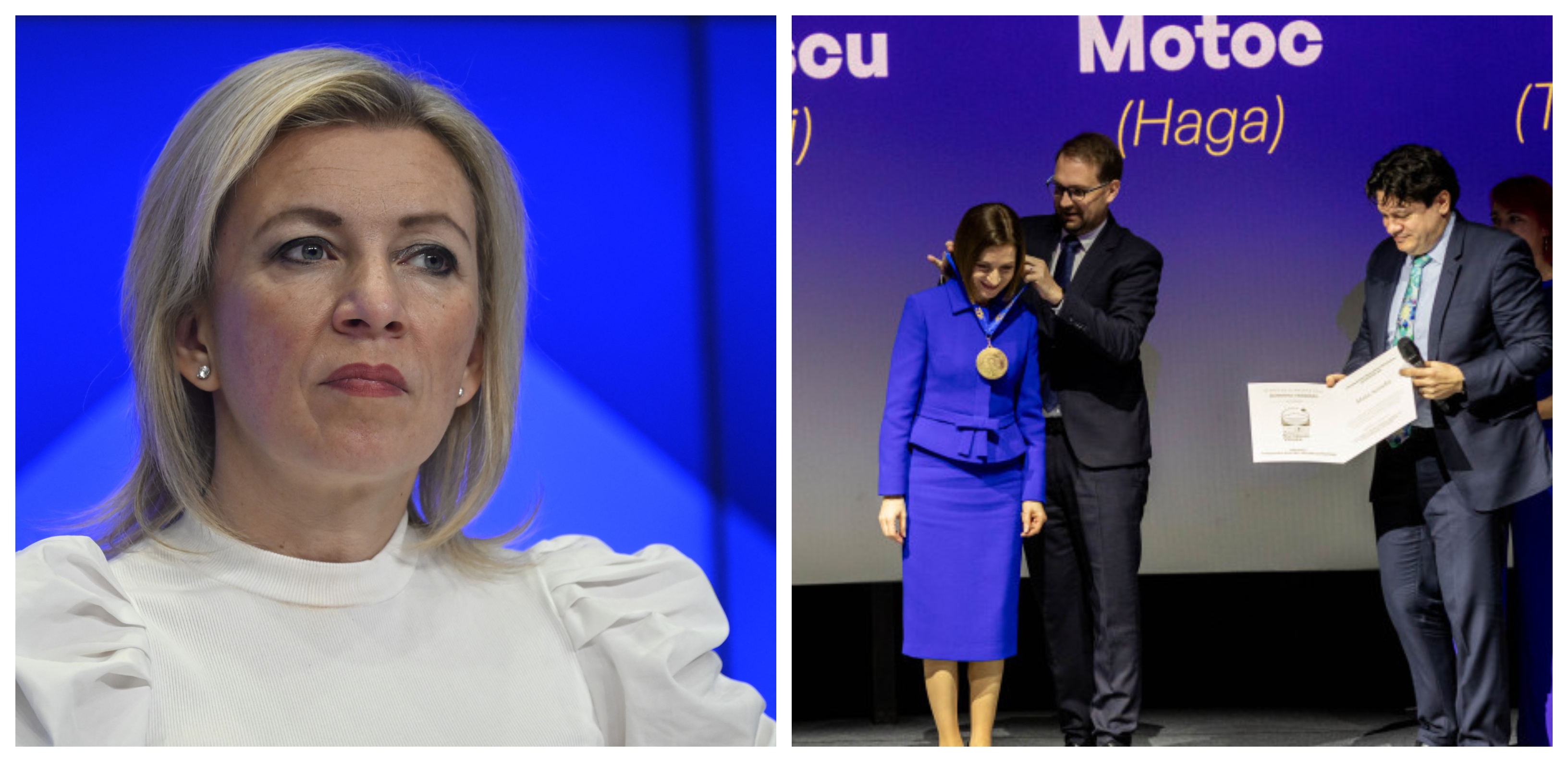 Maria Zaharova: Premiul primit de Maia Sandu e o recompensă pentru „colonizarea hibridă” a României