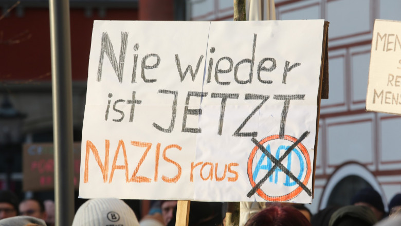Anti AFD demonstration in Coburg, Germany - 21 Jan 2024
