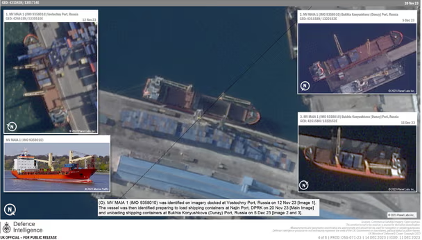 Fotografii din satelit cu Maia, Angara și Maria, trei misterioase nave rusești încărcate într-un port din Coreea de Nord