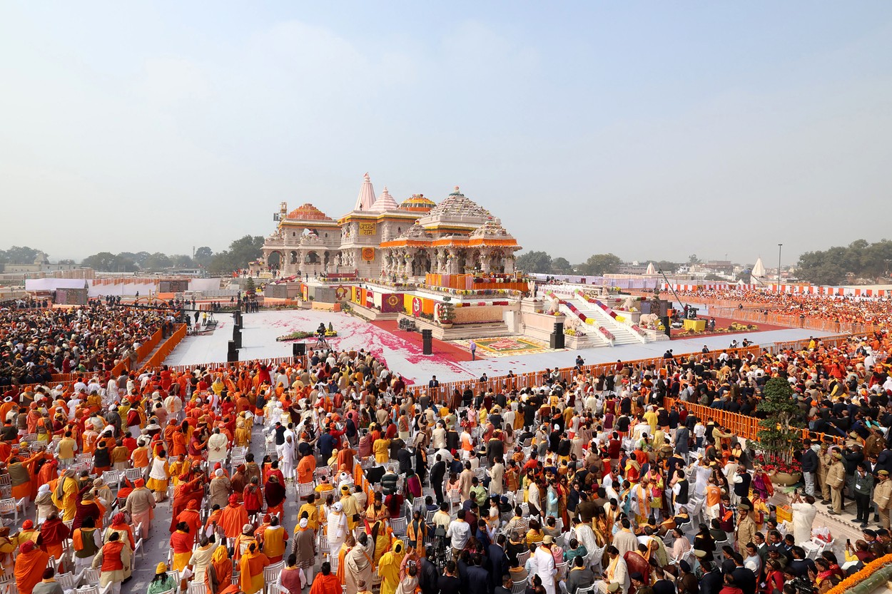 Hindușii din India se vor ruga la zeul Ram într-un templu nou, construit în Ayodhya pe locul unde a fost Moscheea Babri