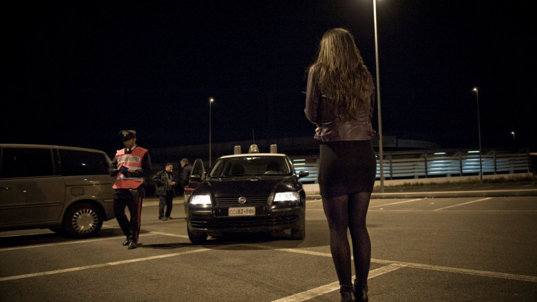 Control of the police, Prostitution, Milan province, Italy