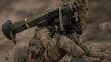 Soldiers from Charlie Company prepare the first Javelin Missile for firing.In a historic moment of training for the Idaho Army National Guard, soldiers from Charlie Company, 2-116th Combined Arms Battalion, 116th Cavalry Brigade Combat Team, fired the
