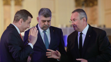 sorin grindeanu marcel ciolacu si nicolae ciuca