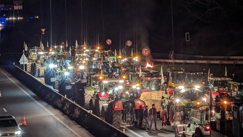 protestele fermierilor in paris