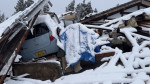 Snow falls in earthquake-hit Japan