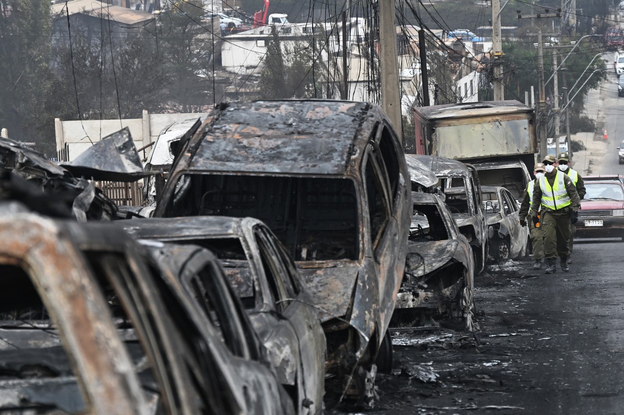 Incendiile fac prăpăd în Chile. Președintele avertizează că numărul morților va crește: „Este cea mai mare tragedie din 2010”