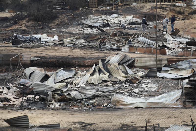 Forest fires affect central-southern Chile