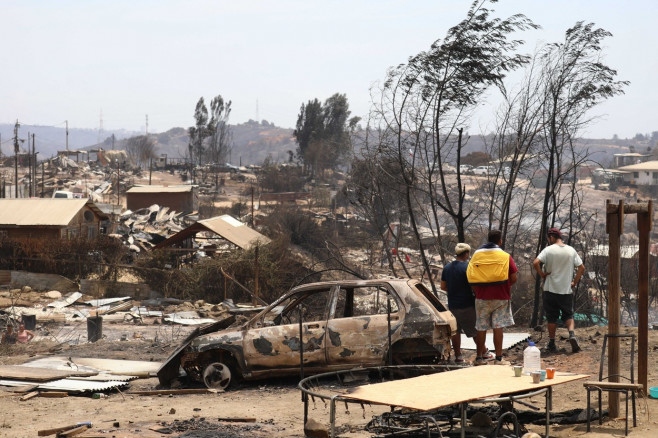 Forest fires affect central-southern Chile