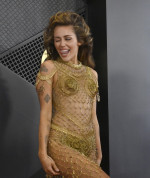Miley Cyrus Attends the 66th Grammy Awards in Los Angeles