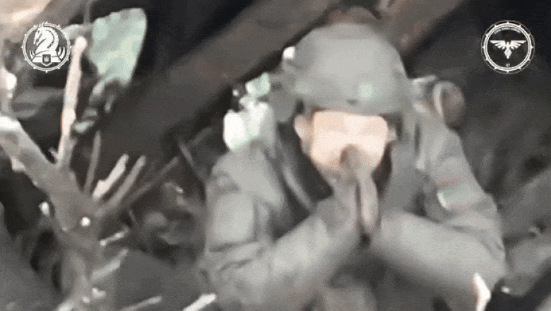 Imagini șocante: un soldat rus „roagă” o dronă kamikaze să nu-l ucidă