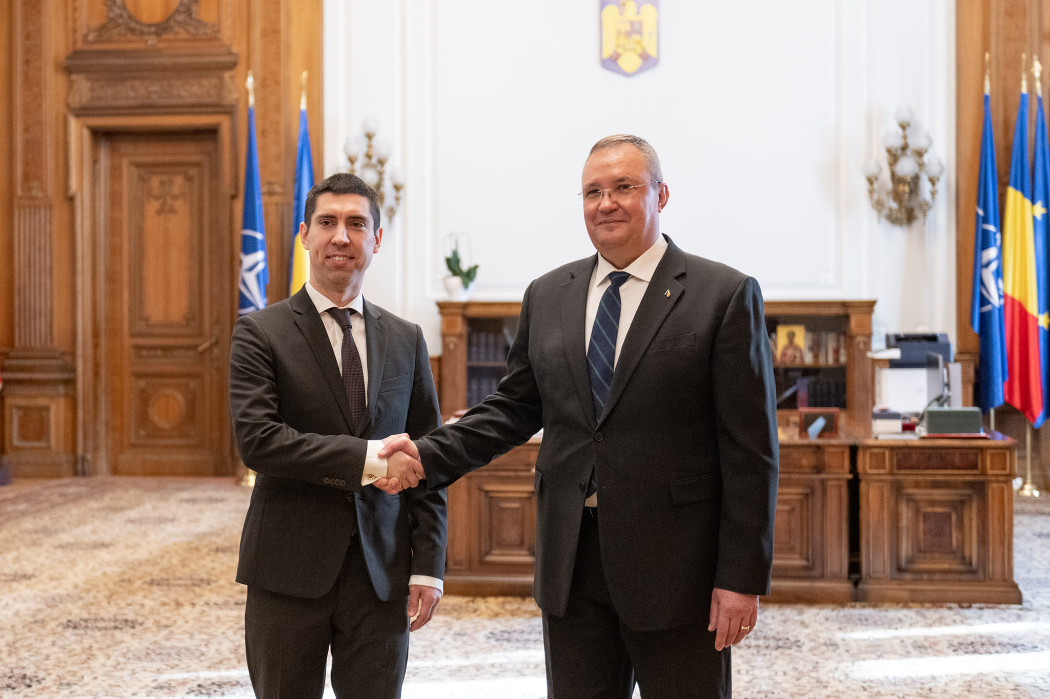 Nicolae Ciucă s-a întâlnit cu noul ministru de Externe al Moldovei