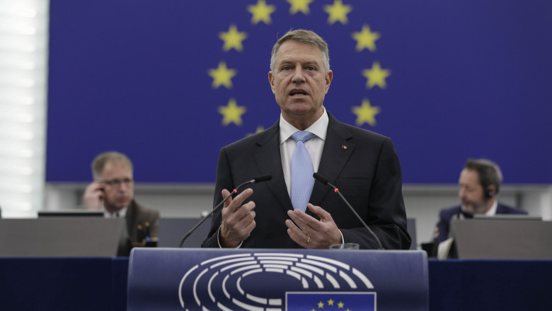 Klaus Iohannis, discurs în Parlamentul European