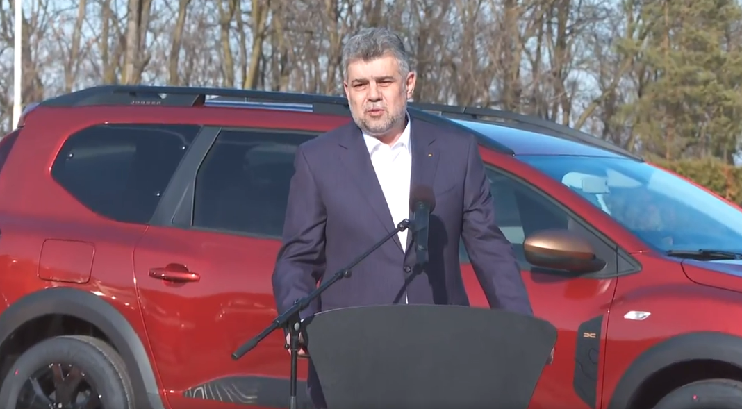 Marcel Ciolacu: "Maşina mea, ca şi prim-ministru, din acest moment va fi Dacia Duster"