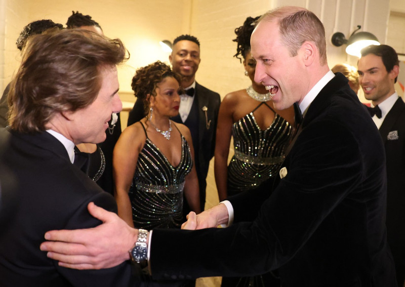 Britain’s Prince William attends the London's Air Ambulance Charity Gala Dinner with Tom Cruise, 07 February 2024
