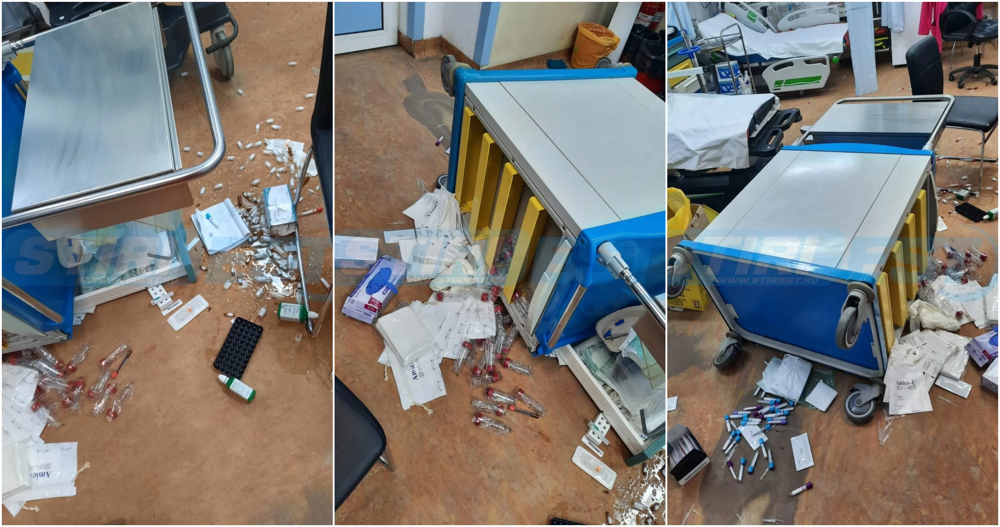 Incident violent la spitalul din Vaslui. Un pacient agresiv a distrus tot ce i-a ieșit în cale