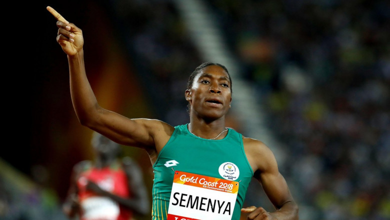 File photo dated 13-04-2018 of South Africa's Caster Semenya, who was discriminated against by the introduction of rules forcing her to lower her testosterone levels in order to continue competing, according to a judgment from the European Court of Human