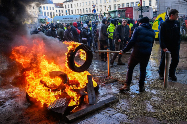 Belgium: BELGIUM BRUSSELS EUROPEAN FARMERS PROTEST