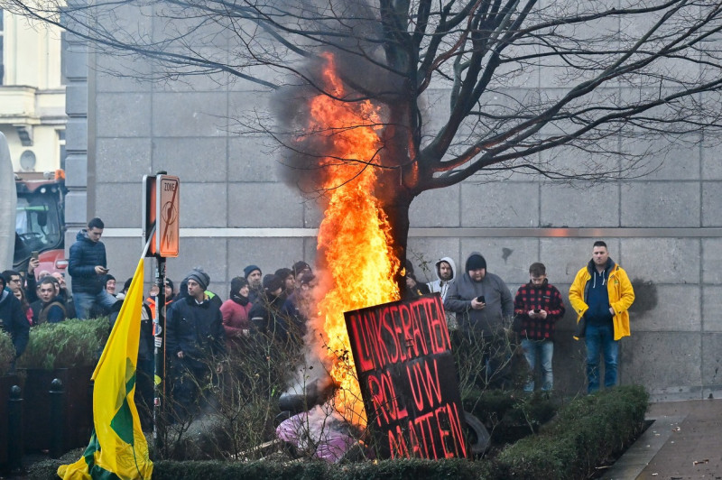 Belgium: BELGIUM BRUSSELS EUROPEAN FARMERS PROTEST