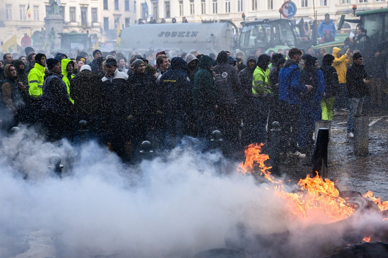 Belgium: BELGIUM BRUSSELS EUROPEAN FARMERS PROTEST