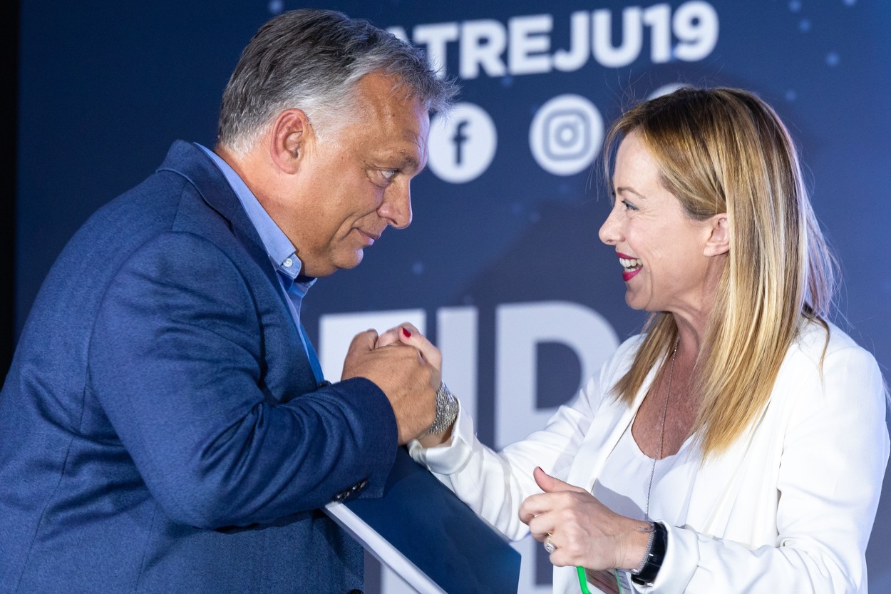 Politico: Orban, convins cu vin franțuzesc și șarmul Giorgiei Meloni să accepte ajutorul pentru Ucraina