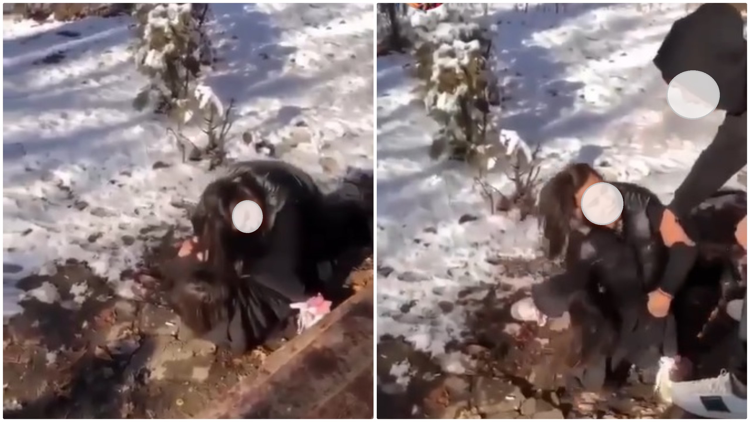 Bătaie violentă între două fete în parc. Un bărbat care a vrut să le despartă a fost oprit: „Lasă-le, vere, lasă-le”