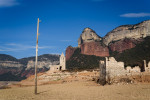 Sau water reservoir and drought in Vilanova de Sau, Spain - 2 Feb 2024