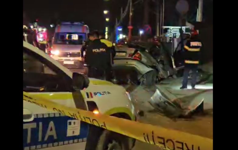 Accident grav în localitatea Măgurele: Doi tineri au murit pe loc și un bărbat de 60 de ani a fost transportat la spital