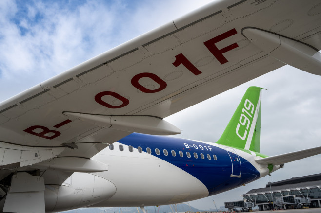Hong Kong C919 And ARJ21 Welcoming Ceremony And Media Preview