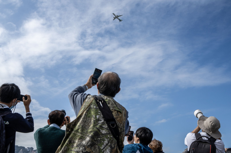 Hong Kong C919 Flyby Of Victoria Harbour - 16 Dec 2023