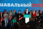 Opposition activist Navalny meets with his supporters in Moscow