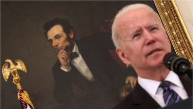 Joe Biden, tablou cu Abraham Lincoln