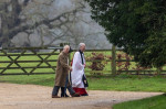 King Charles And Queen Camilla At The Morning Service At St Mary Magdalene Church In Sandringham, Norfolk, On Sunday Morning - 11th Feb 2024