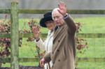 King Charles And Queen Camilla At The Morning Service At St Mary Magdalene Church In Sandringham, Norfolk, On Sunday Morning - 11th Feb 2024