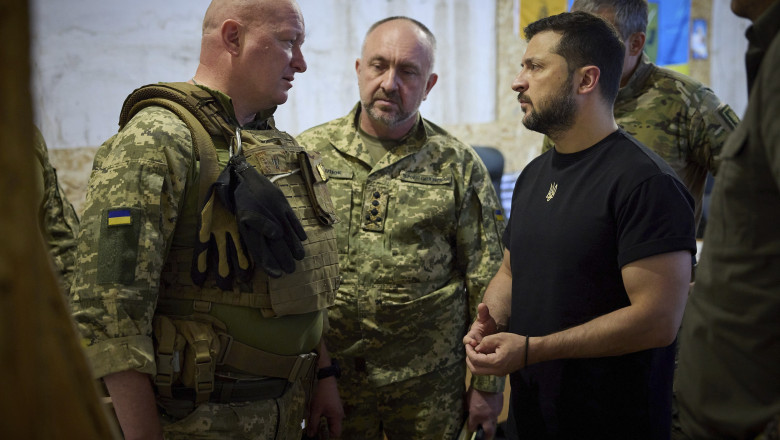Ukrainian President Zelenskyy Visits the 36th Marine Brigade in Donetsk