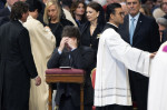 ITALY - POPE FRANCIS GREETING ARGENTINE PRESIDENT JAVIER MILEI AT THE VATICAN - 2024/2/11