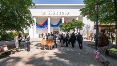 57th International Art Exhibition of La Biennale di Venezia, Venice Art Biennale 2017, Viva Arte Viva, Central Pavilion, Venice Giardini, facade
