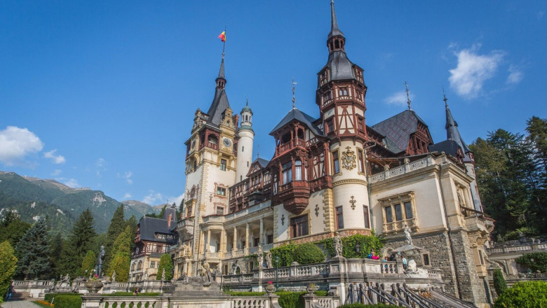 Romania, Prahova, Sinaia City, Peles Castle,