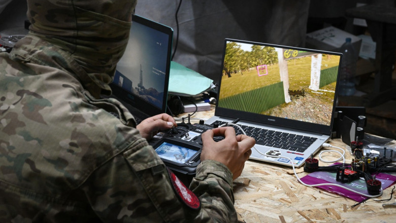 operator de drone din Rusia