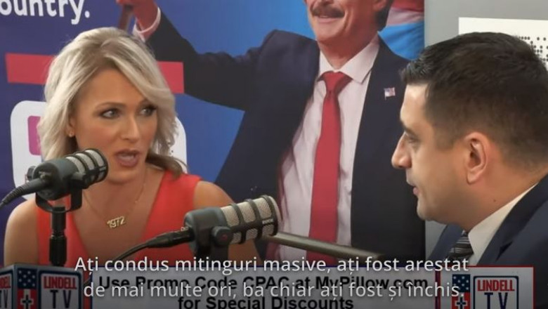 george simion in timpul unui interviu