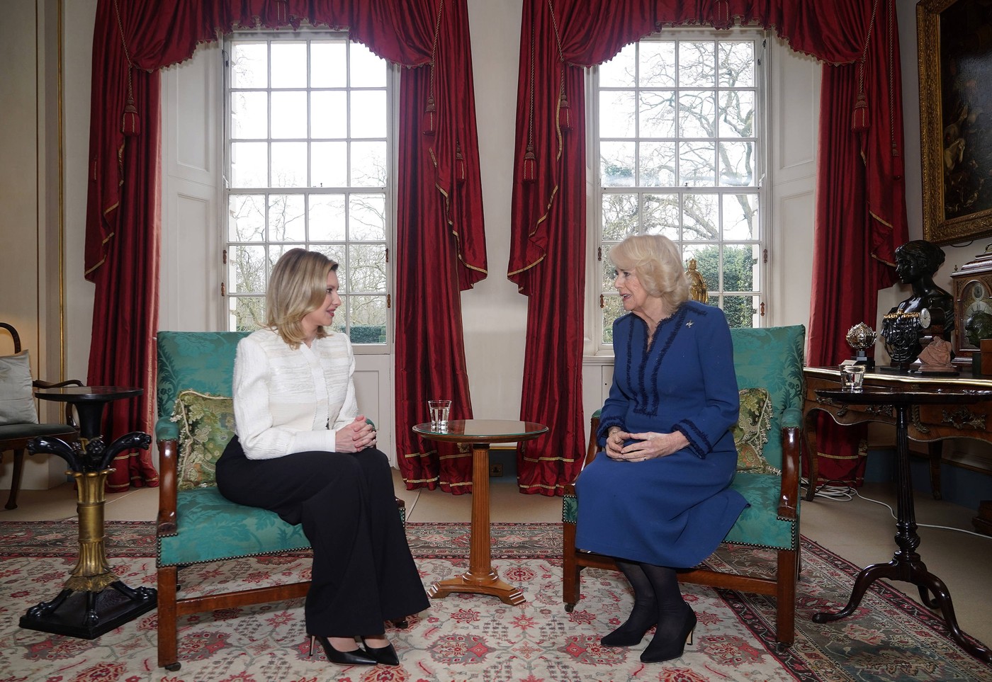Regina Camilla s-a întâlnit cu prima doamnă a Ucrainei, Olena Zelenska, la Londra