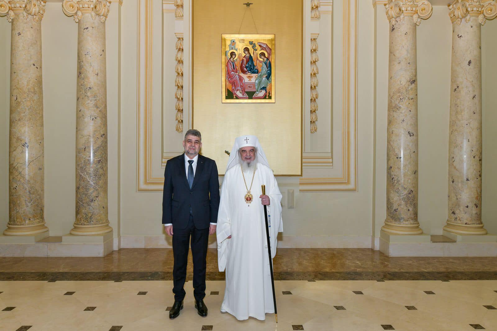 Ciolacu s-a întâlnit cu Patriarhul Daniel: A fost un prilej de a reafirma importanța consolidării parteneriatului cu Biserica