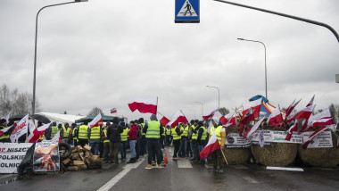 Protest al fermierilor polonezi la granița cu Ucraina