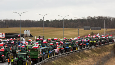 Protest al fermierilor din Polonia.