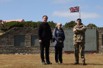 Foreign Secretary David Cameron visits the Falkland Islands