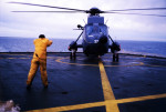 Helicopter, Falklands War, 1982. Creator: Luis Rosendo.