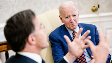 Minister Mark Rutte during his meeting with U.S. President Joe Biden at the White House