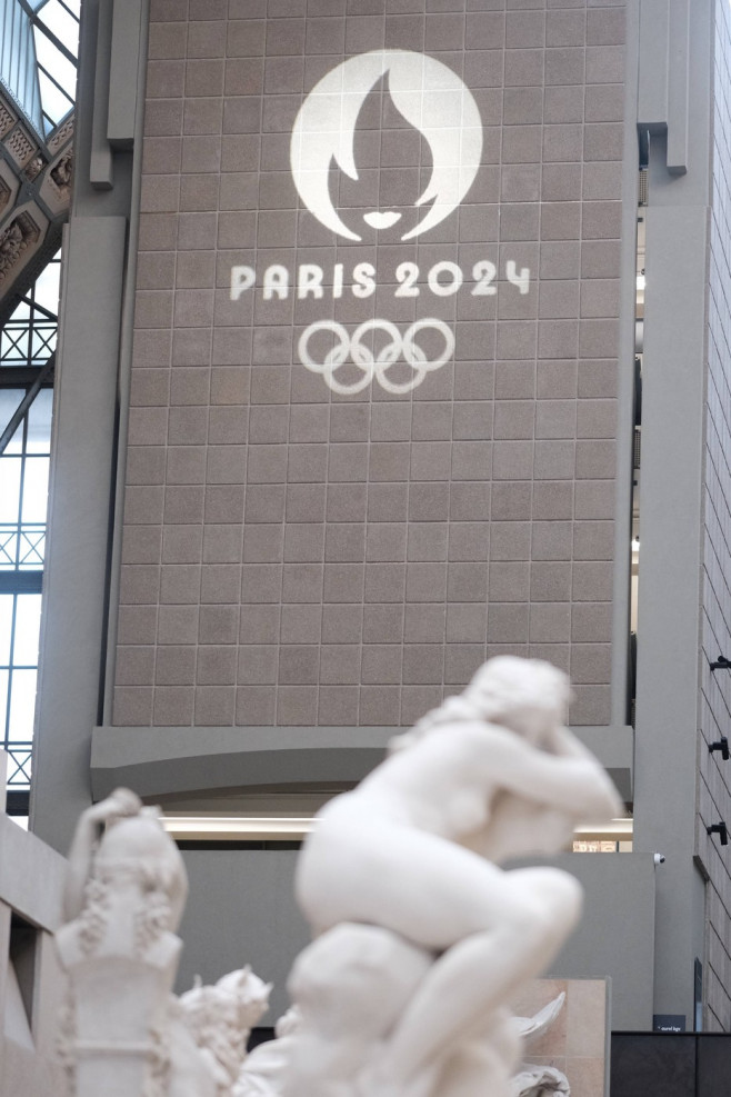 France The poster for the 2024 Olympic and Paralympic Games in Paris unveiled at the Musee d'Orsay