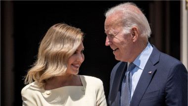 Olena Zelenska și Joe Biden